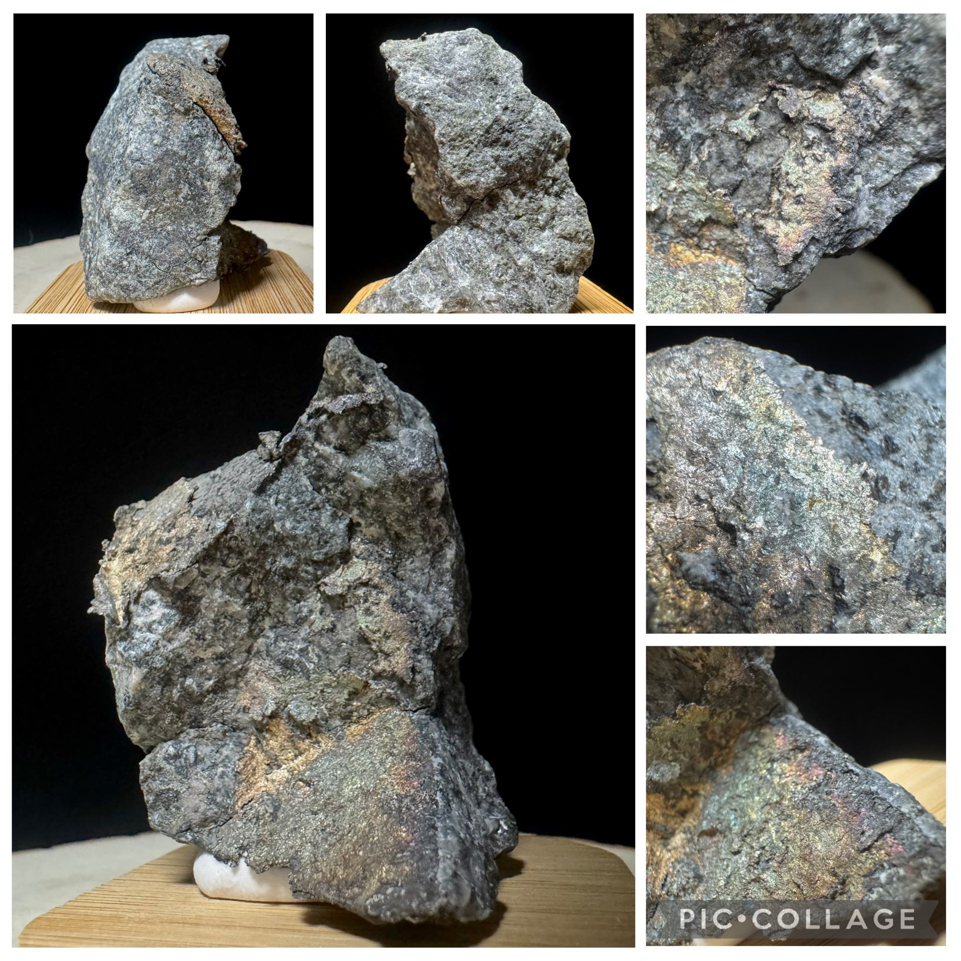 Michigan Silver on Blue Calcite