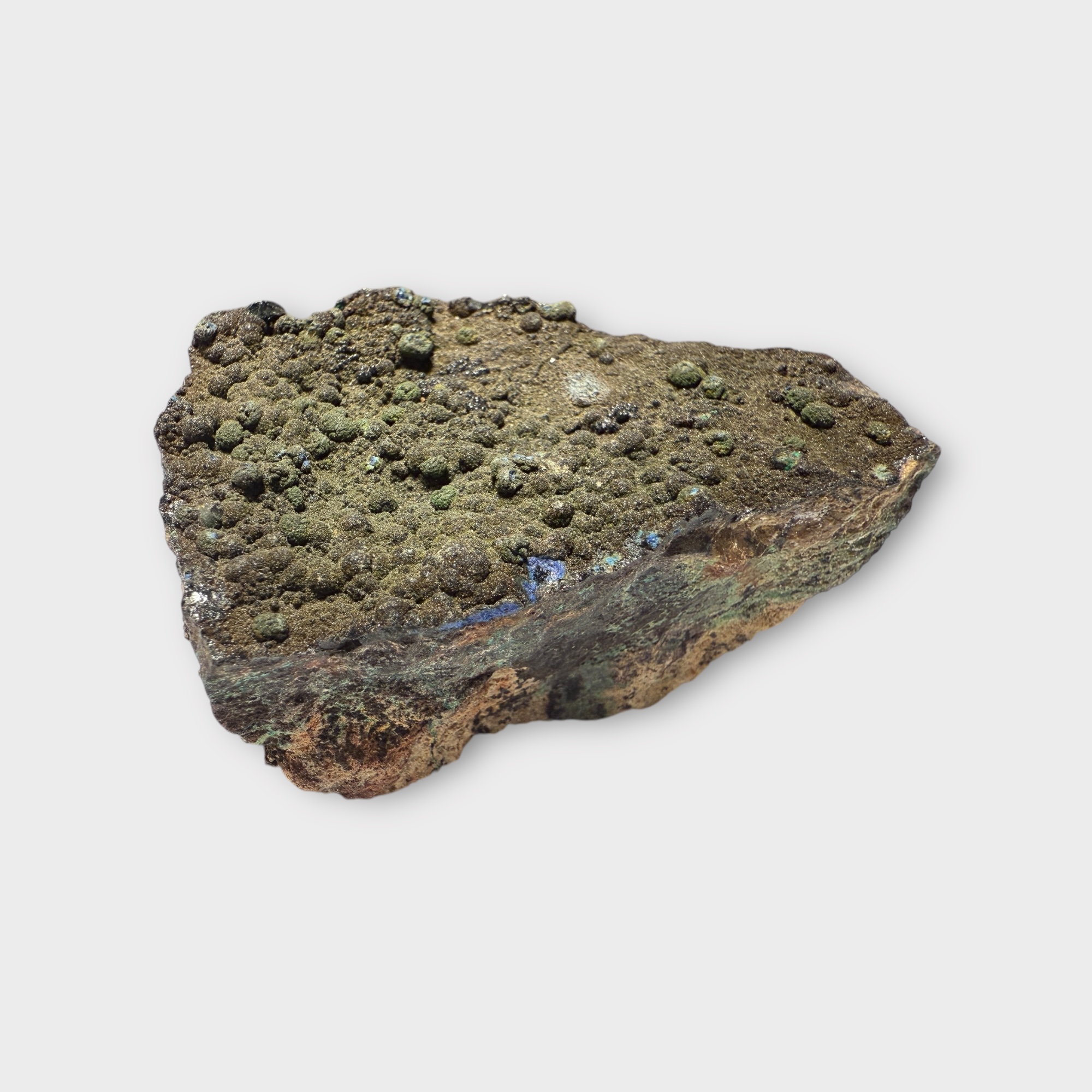 Azurite with Malachite