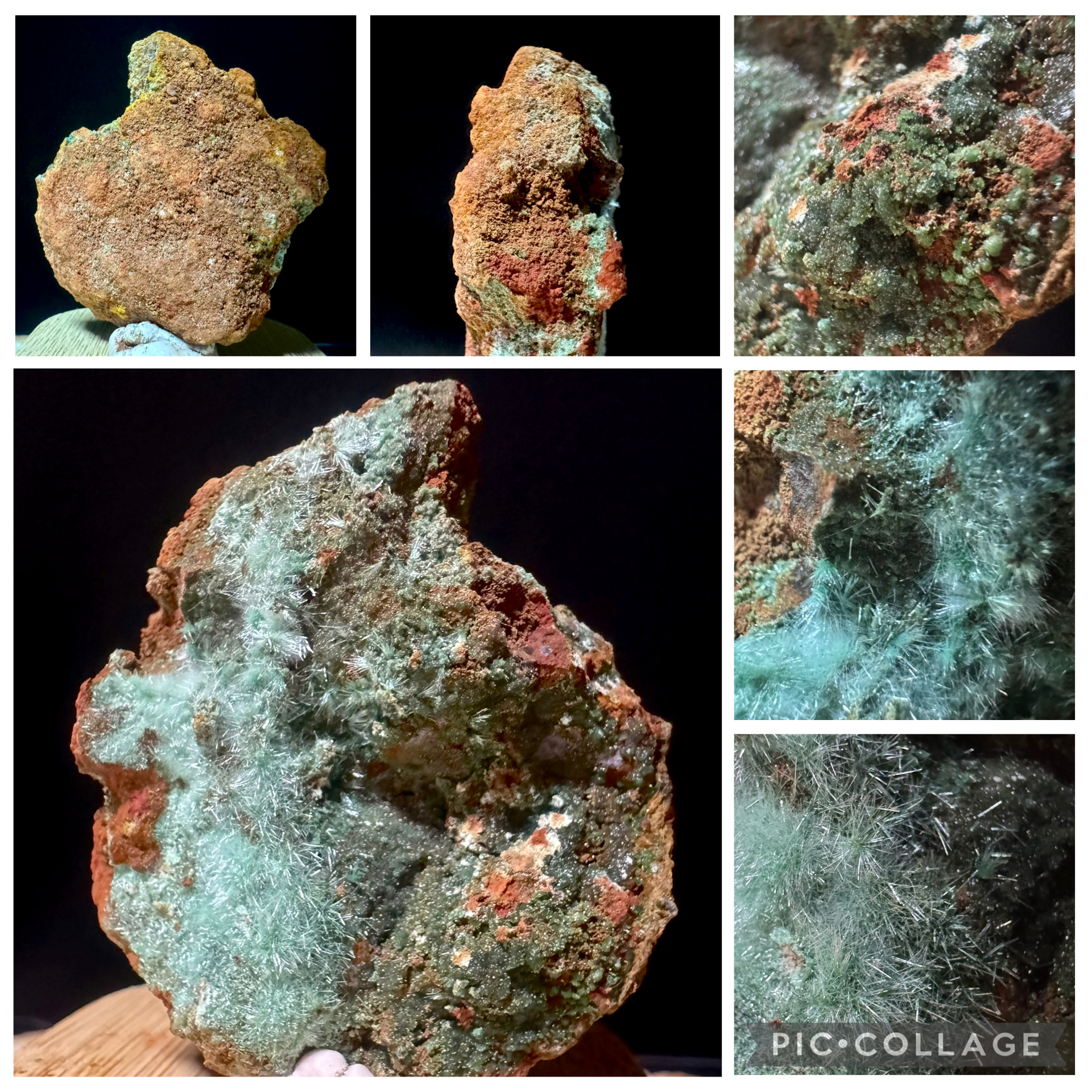 Greek Agardite Crystals on Matrix 