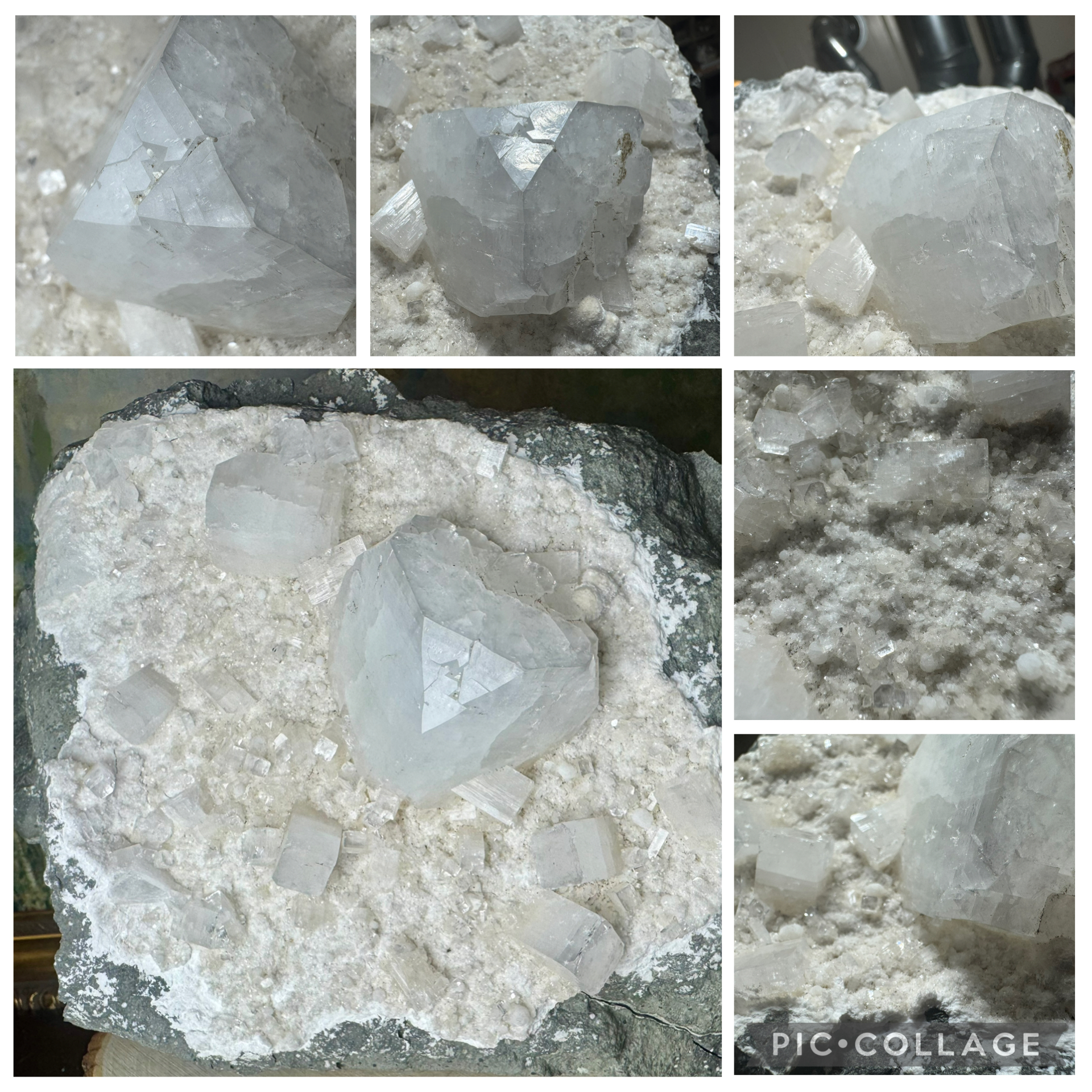 Indian Apophyllite/Okenite on Basalt