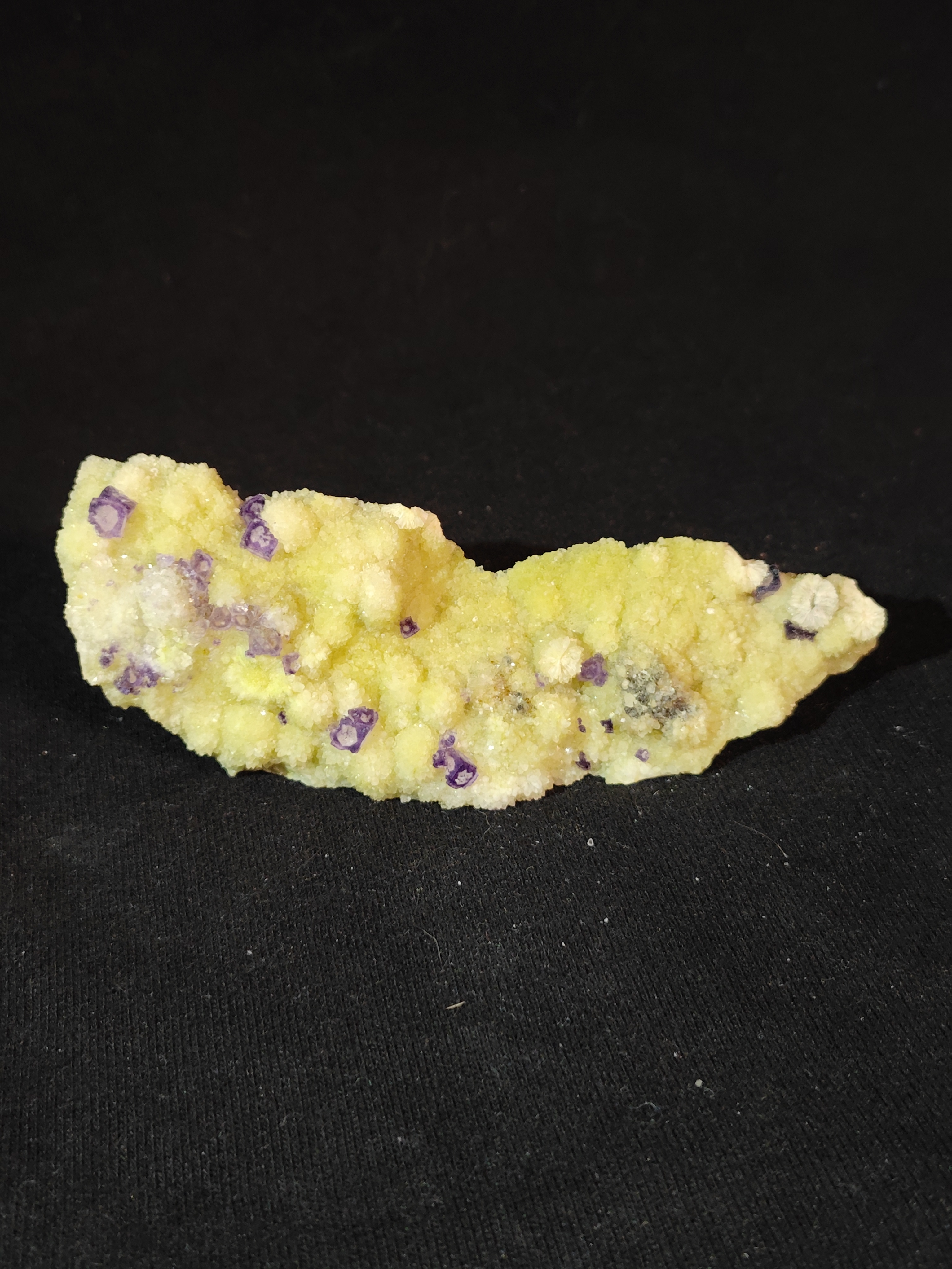 Purple Fluorite on matrix